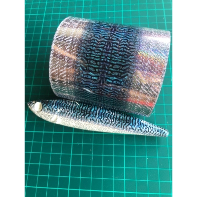 Mackerel foil 8cm x 1mtr